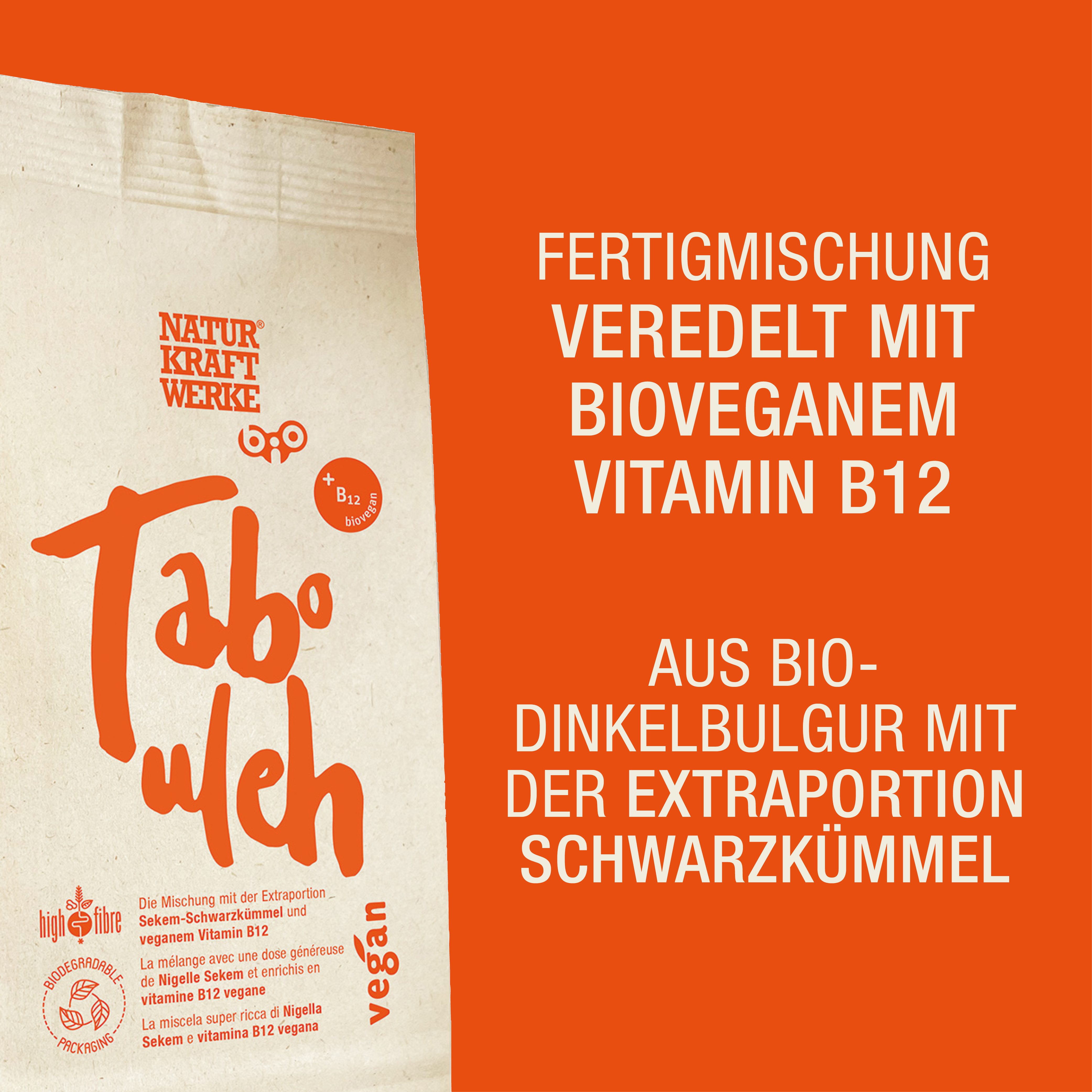 Tabouleh Mix mit Vitamin B12 150 g BIO/kbA