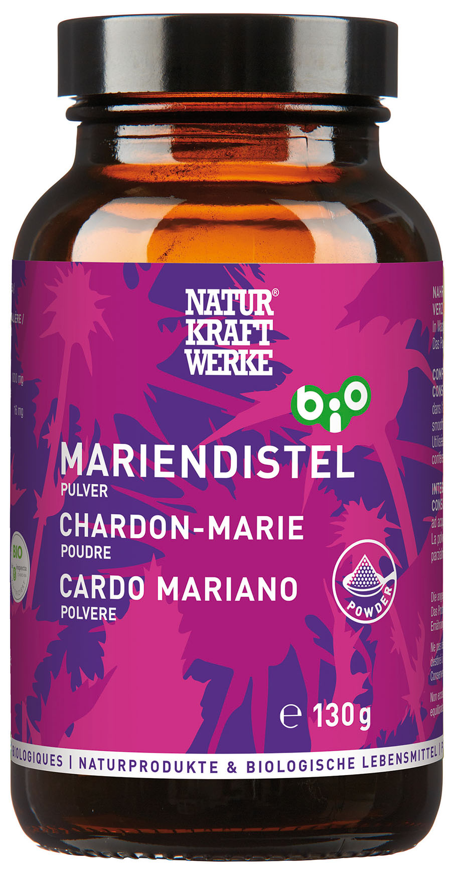 Mariendistel Pulver 130 g BIO/kbA