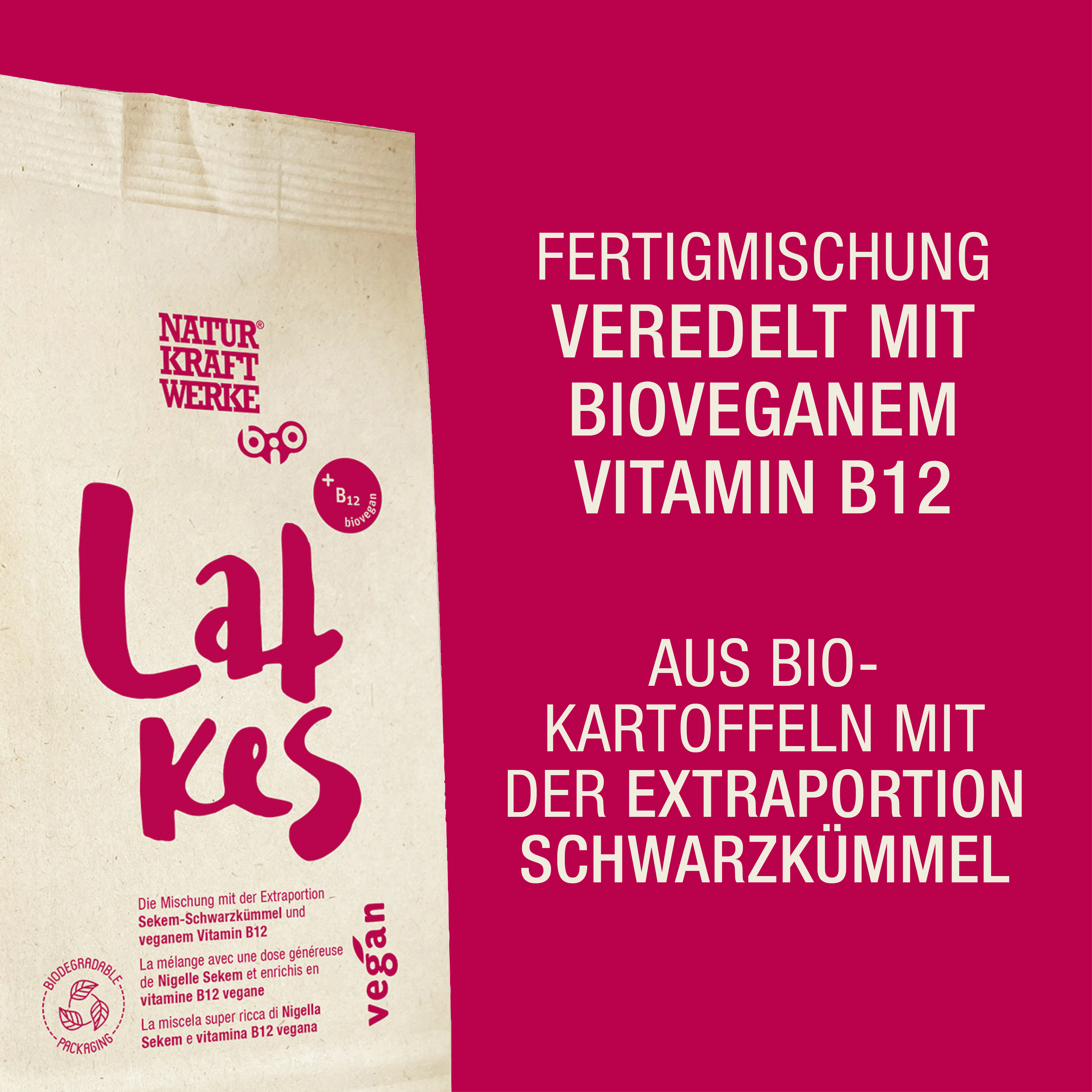 Latkes Mix mit Vitamin B12 100 g BIO/kbA