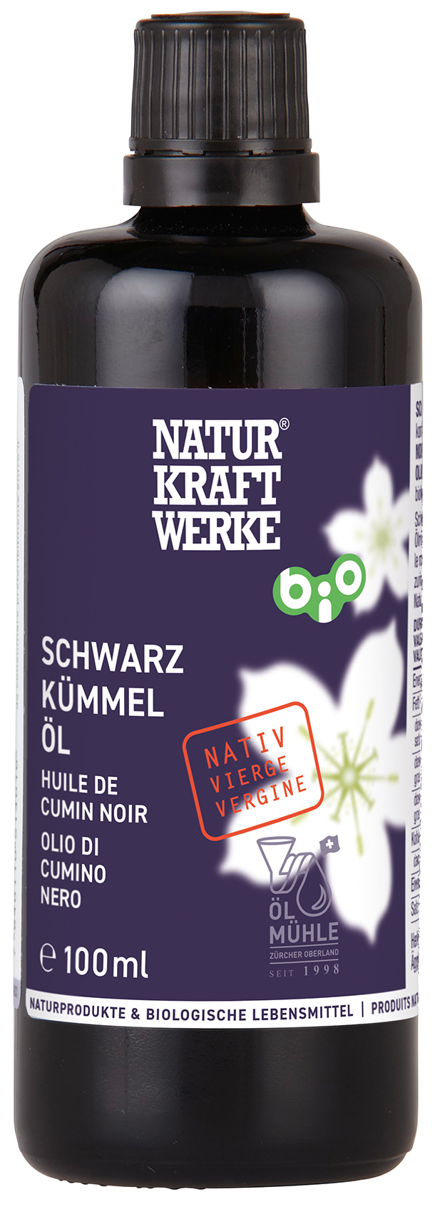 Schwarzkümmelöl nativ 100 ml BIO/kbA