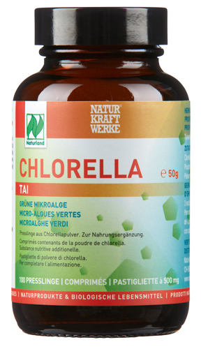 Chlorella_Tai_100Presslinge_frontal