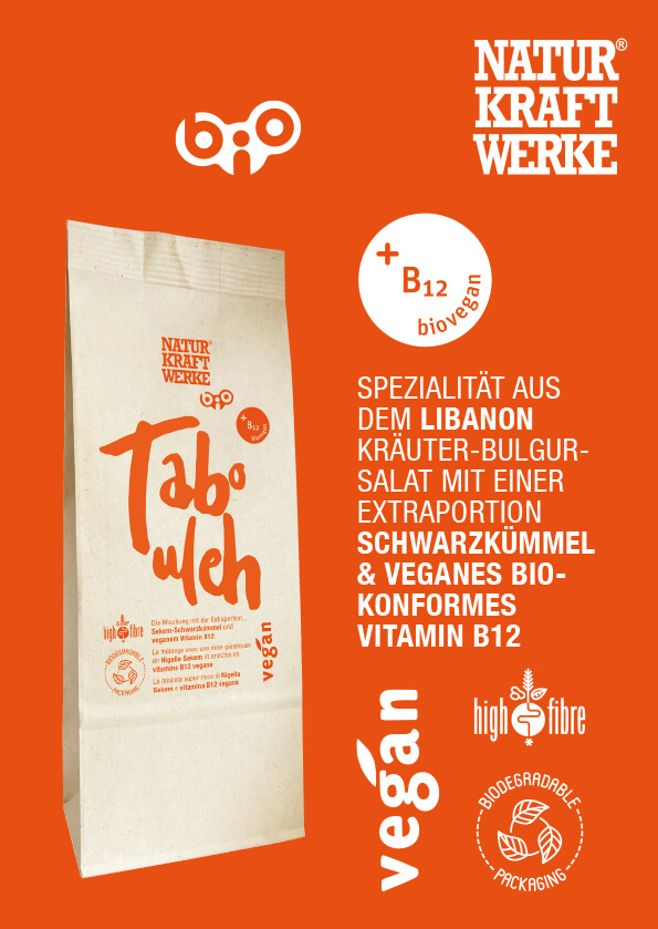 Tabouleh Mix mit Vitamin B12 150 g BIO/kbA