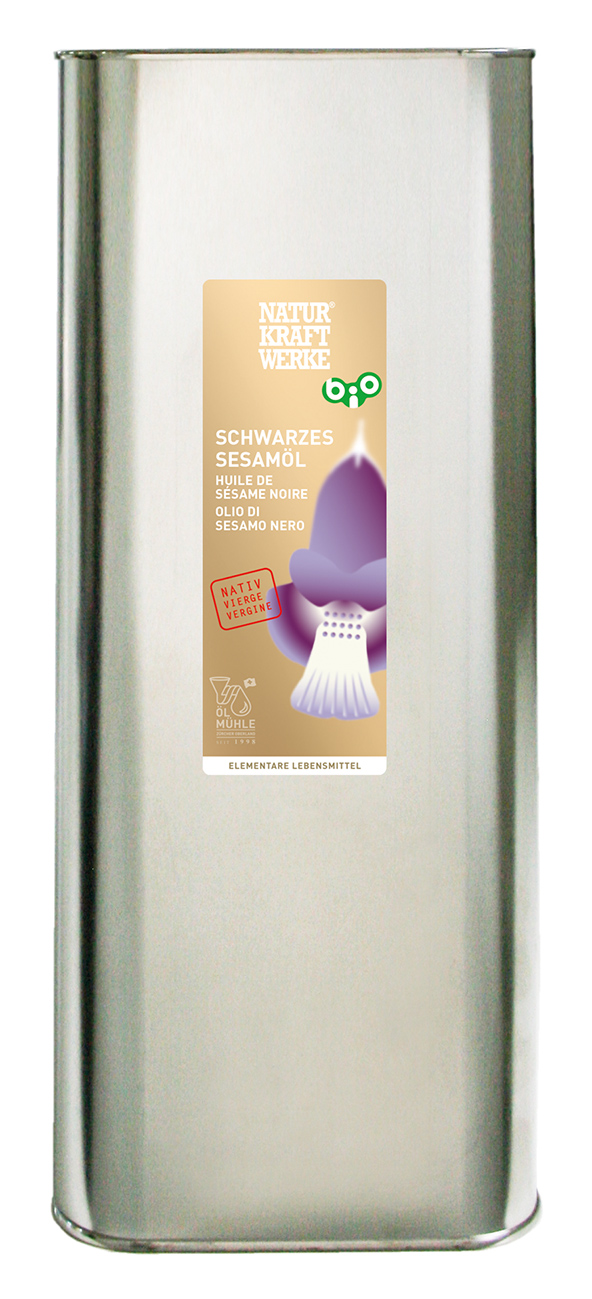 Schwarzes Sesamöl nativ 5000 ml BIO/kbA