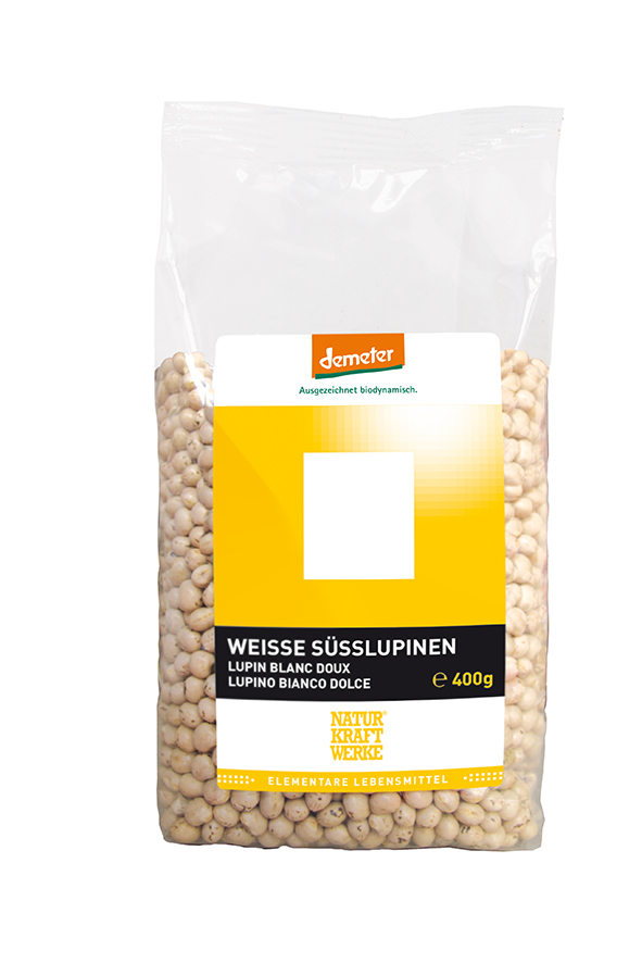 Weisse Süsslupinen 400 g Demeter