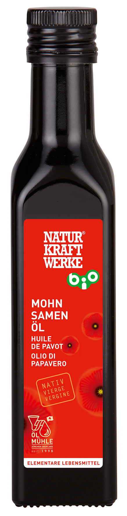 Mohnsamenöl nativ 250 ml BIO/kbA