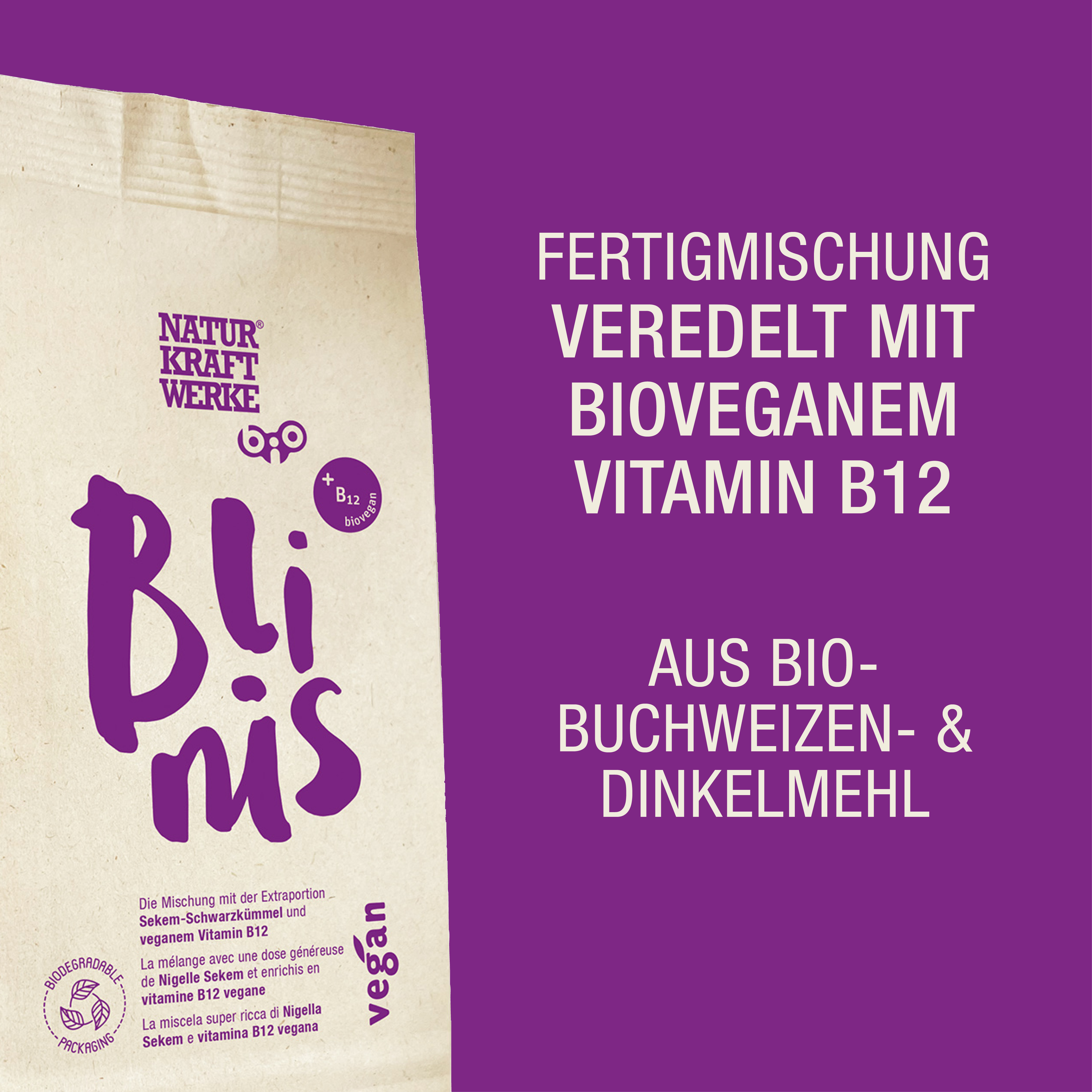 Blinis Mix mit Vitamin B12 150 g BIO/kbA