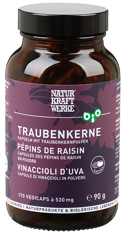 Traubenkerne 170 Vegicaps à 530 mg BIO/kbA